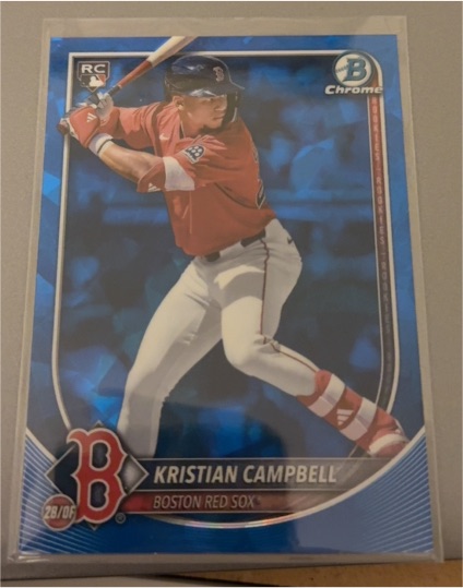 2025 Bowman Chrome #58 Kristian Campbell — front