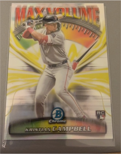 2025 Bowman Chrome #MV-7 Kristian Campbell Max Volume — front