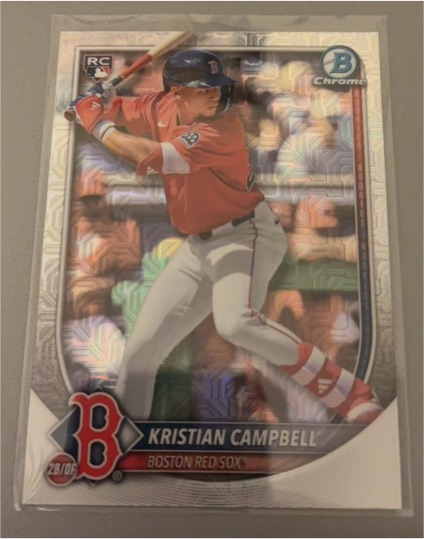 2025 Bowman Chrome #58 Kristian Campbell — front