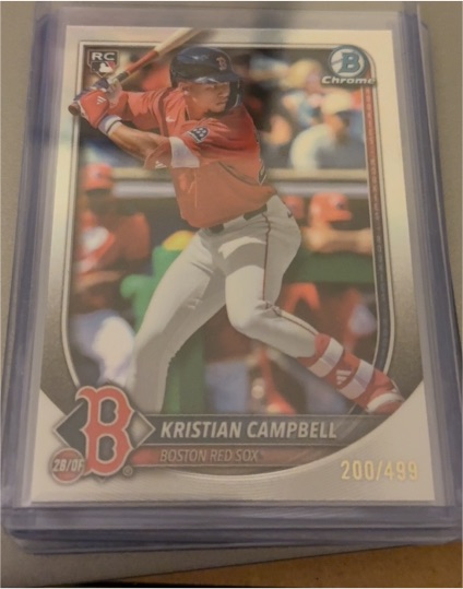 2025 Bowman Chrome #58 Kristian Campbell — front
