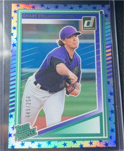 2025 Donruss #134 Chase Dollander Rated Prospect — front
