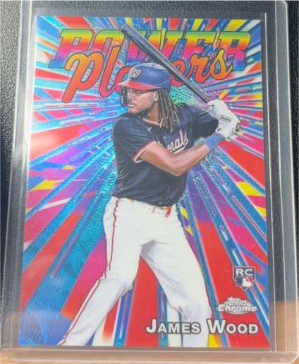 2025 Topps Chrome #PP-19 James Wood Power Players Rookie — front