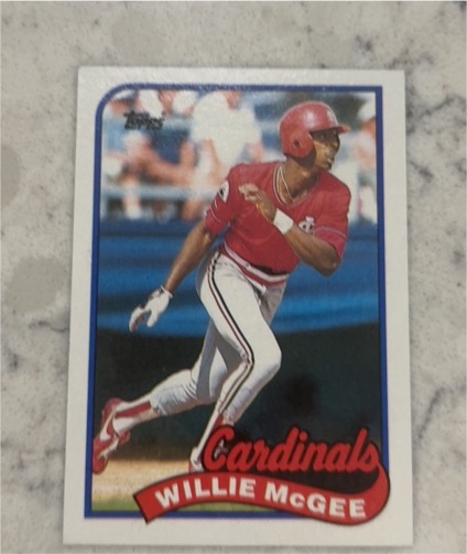 1989 Topps #640 Willie McGee — front