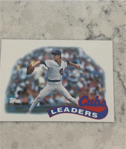 1989 Topps #549 Greg Maddux Chicago Cubs Leaders — front