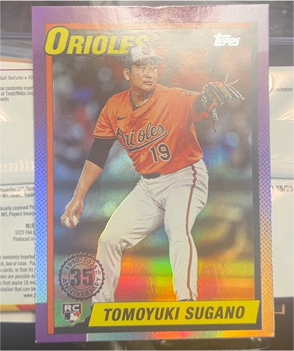 2025 Topps Update '90 #U90-18 Tomoyuki Sugano — front