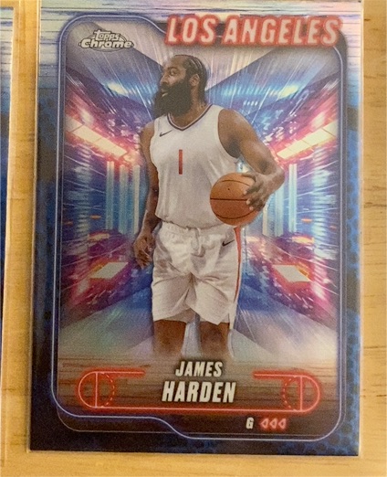 2024-25 Topps Chrome #198 James Harden — front