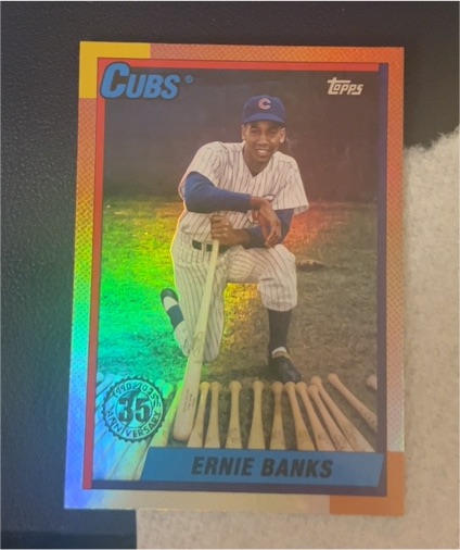 2025 Topps Update #U90-29 Ernie Banks 35th Anniversary — front