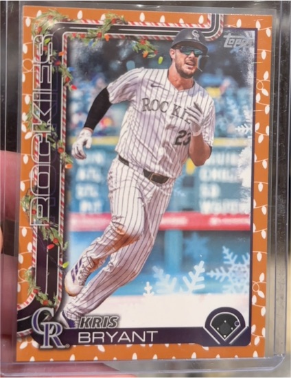 2025 Topps Holiday #H81 Kris Bryant — front