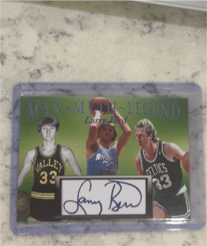 Man Myth Legend Larry Bird — front