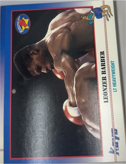 1991 Kayo Boxing #164 Leonzer Barber — front