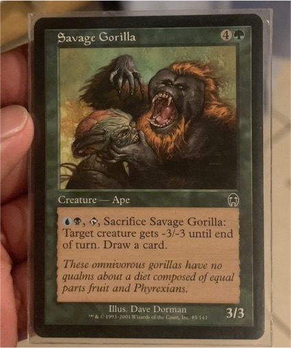 2001 Magic: The Gathering #85 Savage Gorilla — front
