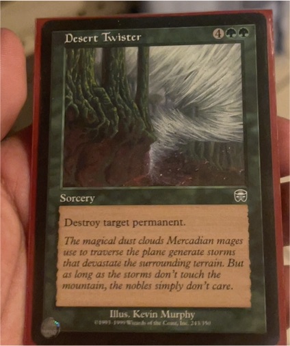 1999 Magic: The Gathering #243 Desert Twister — front