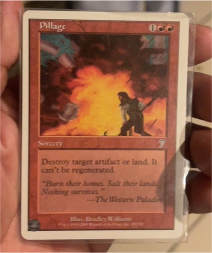 1994 Magic: The Gathering Pillage — front