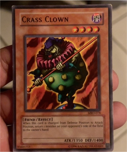 1996 Yu-Gi-Oh! MRD-078 Crass Clown — front