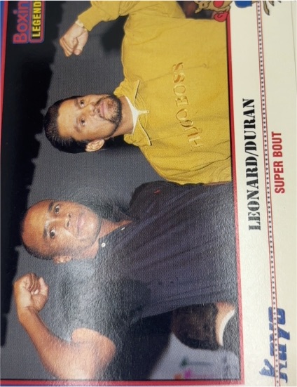 1991 Kayo #037 Sugar Ray Leonard / Roberto Duran — front