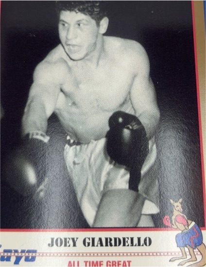 1991 Kayo #156b Joey Giardello — front