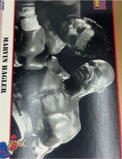 1991 Kayo #103 Marvin Hagler — front