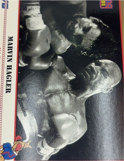 1991 Kayo Boxing #195 Marvin Hagler — front