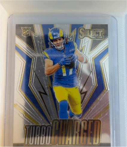 2023 Panini Select #TUR-PNA Puka Nacua Turbocharged Rookie Insert — front