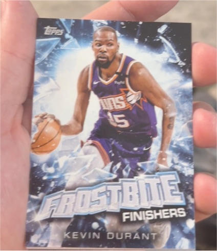 2025 Topps Holiday Frostbite Finishers #FF-KD Kevin Durant — front