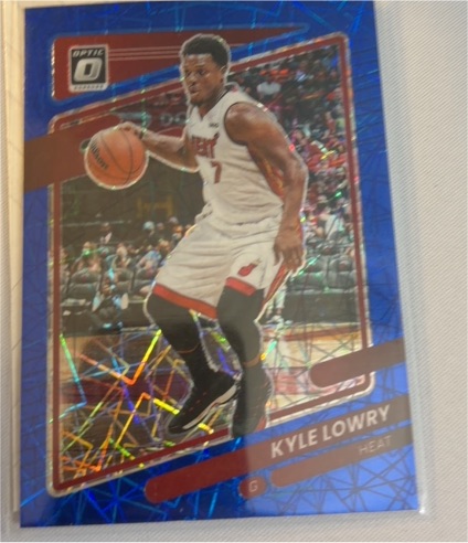 2021-22 Donruss Optic Blue Velocity Prizm #6 Kyle Lowry — front
