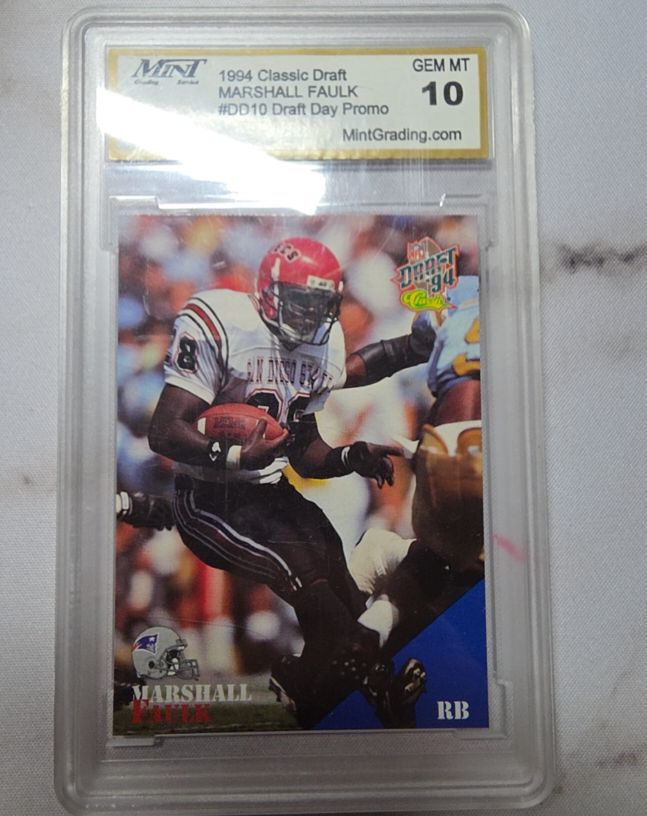 1994 Classic Draft Day Promo #DD10 Marshall Faulk — front