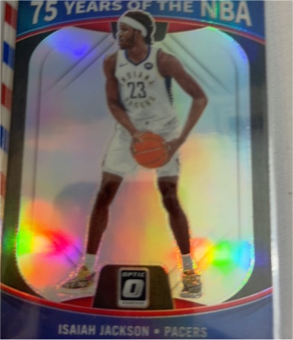2021-22 Panini Donruss Optic #50 Isaiah Jackson 75 Years of the NBA — front