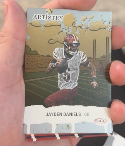 2025 Sage Artistry #5 Jayden Daniels — front