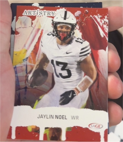 2025 Sage Artistry #13 Jaylin Noel — front