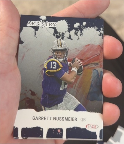 2025 Sage Artistry #70 Garrett Nussmeier — front