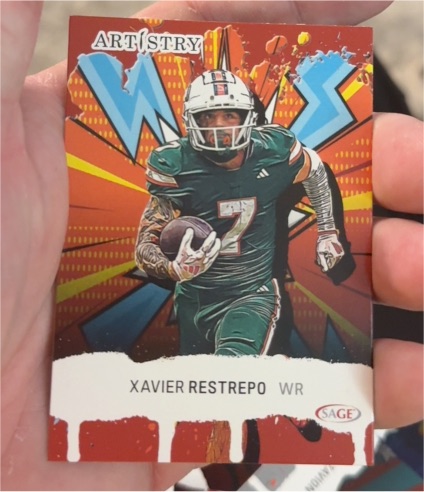 2025 Sage Artistry #25 Xavier Restrepo — front