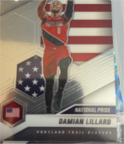 2020-21 Panini Mosaic National Pride Damian Lillard — front