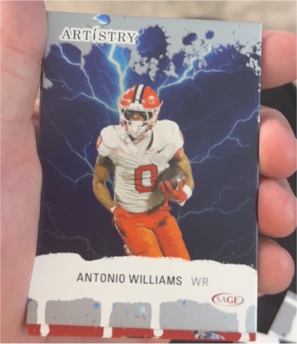 2025 Sage Artistry Red #80 Antonio Williams — front