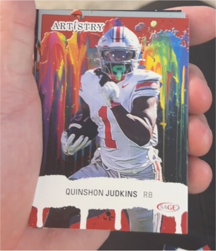 2025 Sage Artistry #14 Quinshon Judkins — front