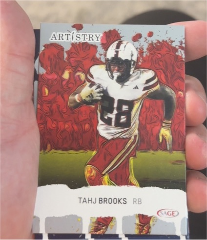 2025 Sage Artistry #17 Tahj Brooks — front