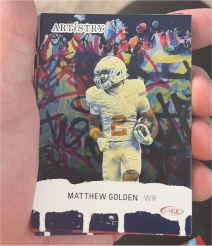 2025 Sage Artistry #46 Matthew Golden — front