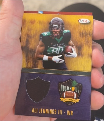 2025 Sage Hula Bowl Ali Jennings III WR — front