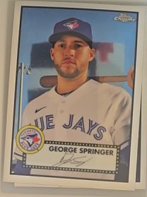 2021 Topps Chrome Platinum Anniversary #174 George Springer — front