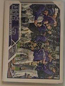 2023 Topps #445 Colorado Rockies Team Card — front