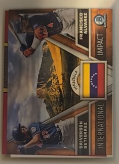 2024 Bowman Chrome #II-13 Francisco Alvarez / Daiverson Gutierrez International Impact — front