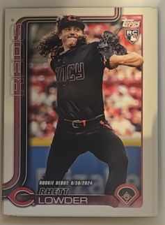 2025 Topps Update #US318 Rhett Lowder — front