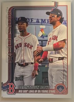2025 Topps Update #US241 Beantown Boys Marcelo Mayer / Kristian Campbell — front