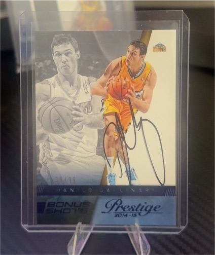 2014-15 Panini Prestige #182 Danilo Gallinari Bonus Shots Red — front
