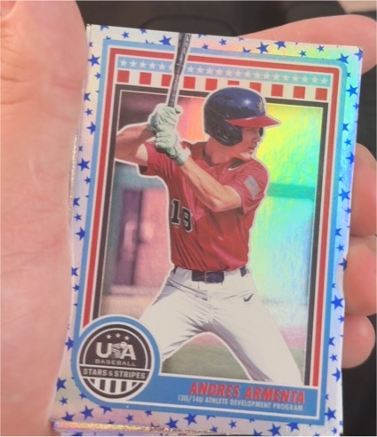 2025 Panini Stars and Stripes #158 Andres Armenta — front