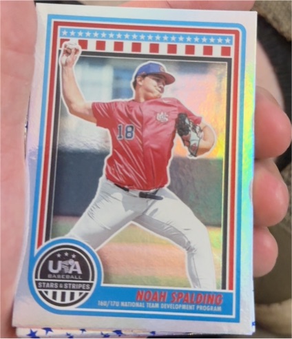 2025 Panini Stars & Stripes USA Baseball #171 Noah Spalding — front