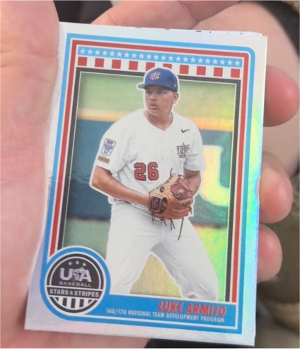 2025 Panini Stars and Stripes #129 Luke Armijo — front