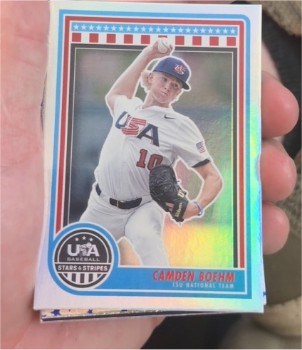 2025 Panini Stars and Stripes USA Baseball #36 Camden Boehm — front