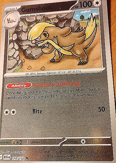 2016 Pokemon ME01: Mega Evolution #110 Gumshoos — front