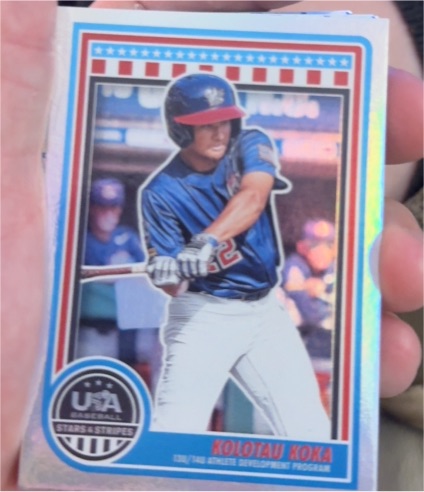 2025 Panini Stars and Stripes USA Baseball #187 Kolotau Koka — front