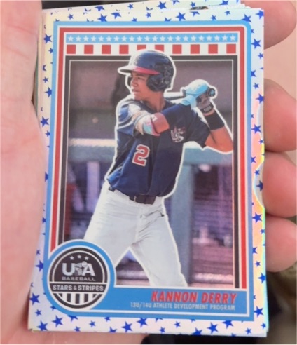 2025 Panini Stars and Stripes USA Baseball #133 Kannon Derry — front